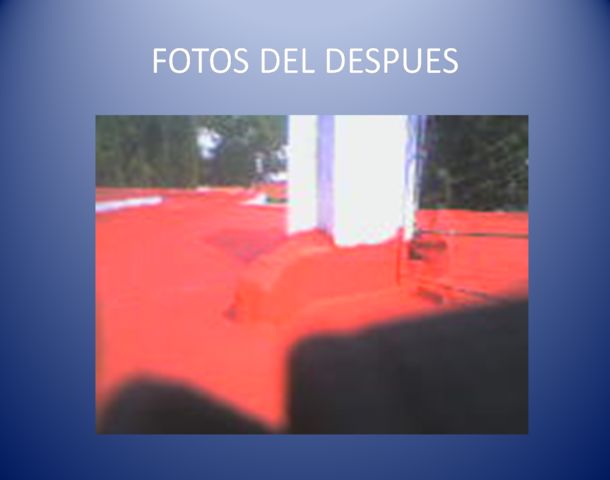 OBRA TERMINADA APLICANDO IMPERMARRLLE Y MEMBRANA DE POLIESTER 